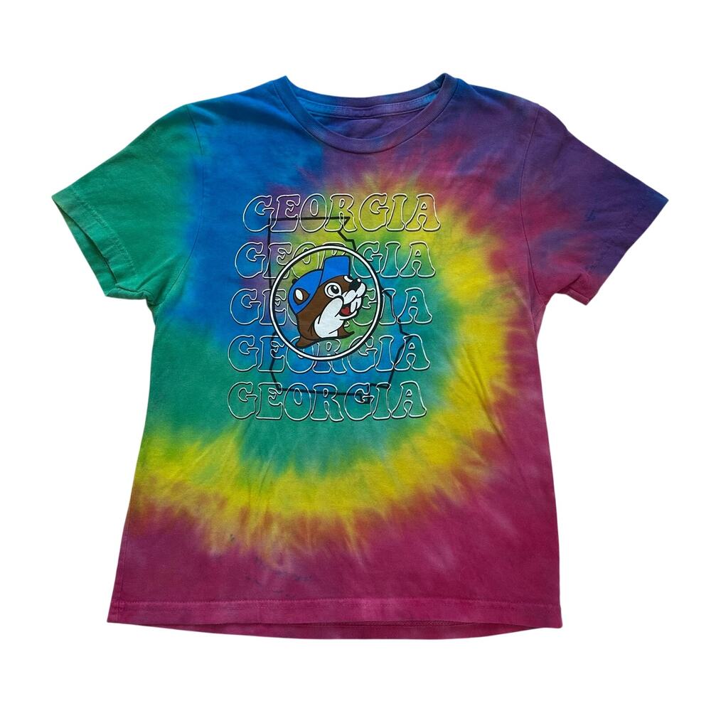 Bucee's 100% Cotton Tie Dye Georgia Tee, Youth Small